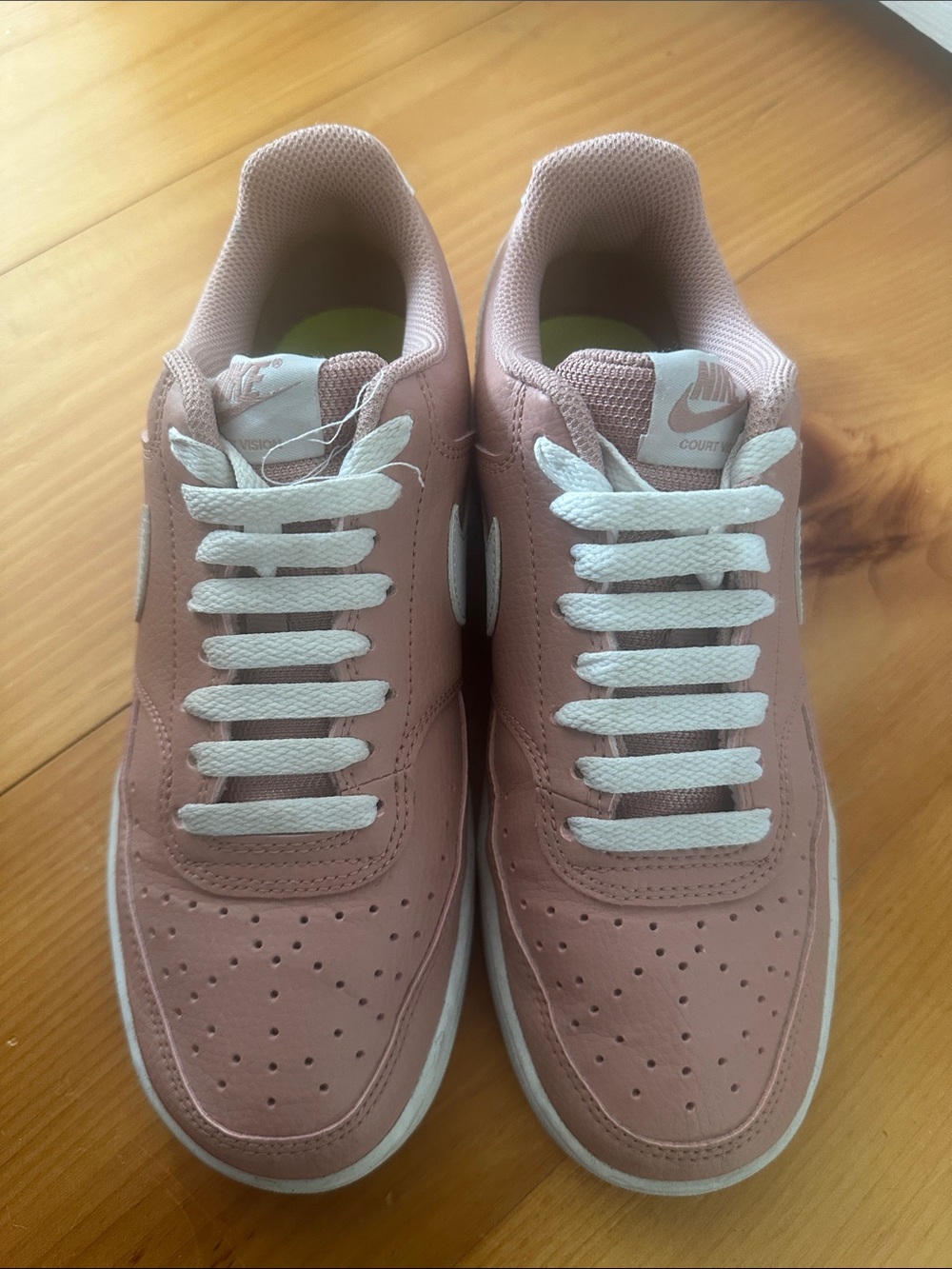 Nike Women’s Dusty Rose & White Low-Top Sneakers